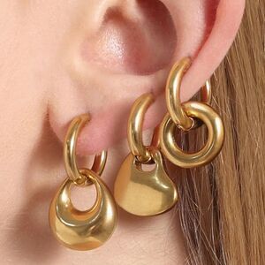 14KβGold Filled Hoop Earring set